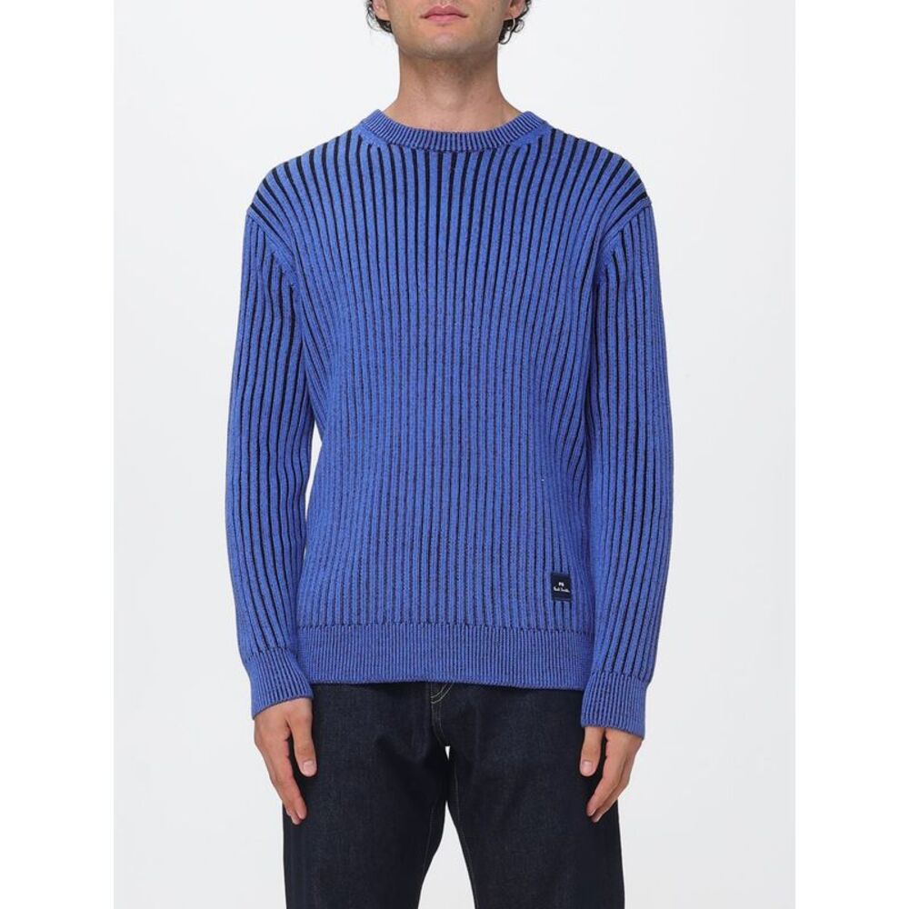 Paul Smith Men Paul Smith Striped Cotton And Wool Blend Crewneck Jumper